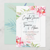 PixDezines Orchid Isle, Tropische stellen Shower Kaart (Voorkant / Achterkant)