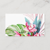 PixDezines Orchid Isle Watercolor Plaatskaarten Plaatskaartje (Achterkant)