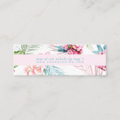 PixDezines Orchid Isle Waterverf web RSVP Mini Visitekaartje (Voorkant)