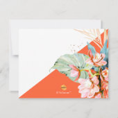 PixDezines Orchid Isle wil je ... Bridesmaid Kaart (Achterkant)