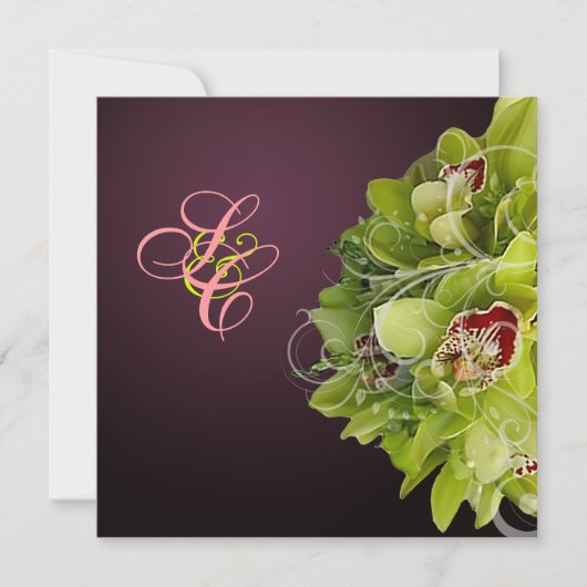 PixDezines Orchid + Vlaanderen voor sierdoeleinden Kaart (Voorkant)