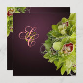 PixDezines Orchid + Vlaanderen voor sierdoeleinden Kaart (Voorkant / Achterkant)