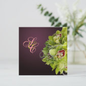 PixDezines Orchid + Vlaanderen voor sierdoeleinden Kaart (Staand voorkant)