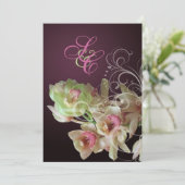 PixDezines Orchid + Vlaanderen voor sierdoeleinden Kaart (Staand voorkant)