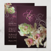 PixDezines Orchid + Vlaanderen voor sierdoeleinden Kaart (Voorkant / Achterkant)