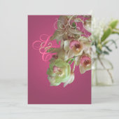 PixDezines Orchid + Vlaanderen voor sierdoeleinden Kaart (Staand voorkant)