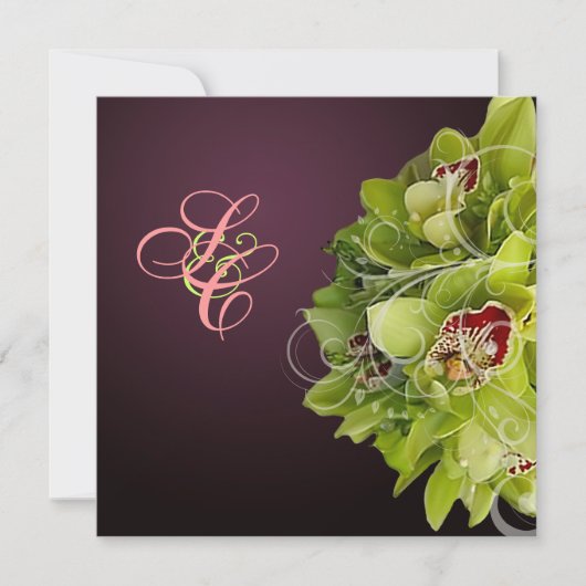 PixDezines Orchid + Vlaanderen voor sierdoeleinden Kaart (Voorkant)