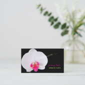 PixDezines orchidee/diy achtergrond kleur♥♥♥ Visitekaartje (Staand voorkant)