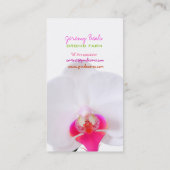 PixDezines orchidee/diy achtergrond kleur♥♥♥ Visitekaartje (Achterkant)