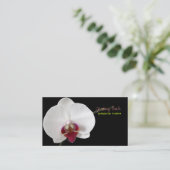 PixDezines orchidee/diy achtergrond kleur♥♥♥ Visitekaartje (Staand voorkant)