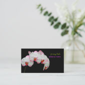PixDezines orchidee/diy achtergrond kleur♥♥♥ Visitekaartje (Staand voorkant)