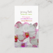 PixDezines orchidee/diy achtergrond kleur♥♥♥ Visitekaartje (Achterkant)