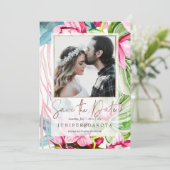 PixDezines Orchidee Isle, Palmen, Tropische bewaar Kaart (Staand voorkant)