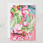 PixDezines Orchidee Isle, Palmen, Tropische bewaar Kaart (Achterkant)