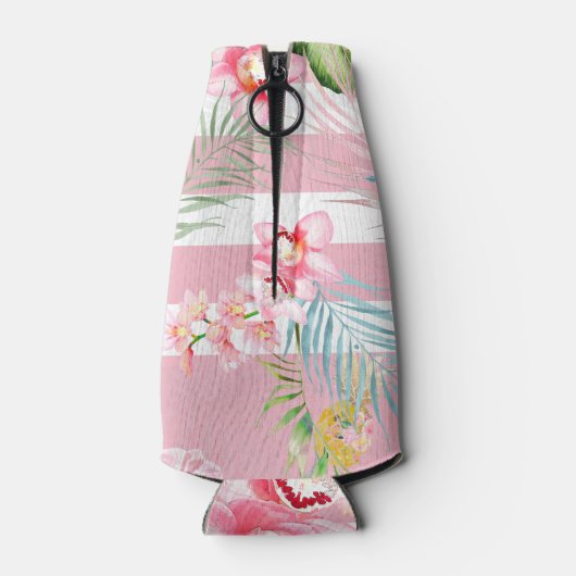 PixDezines Orchidee Isle, Vrijgezellenweekend Flesjeskoeler (Achterkant)