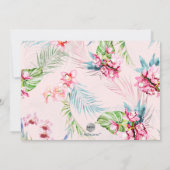 PixDezines Orchidee Isle, Waterverf Bat Mitzvah Kaart (Achterkant)