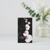 PixDezines orchidee+wervelingen/doe-het-zelf kleur Visitekaartje (Staand voorkant)