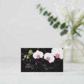 PixDezines orchidee+wervelingen/doe-het-zelf kleur Visitekaartje (Staand voorkant)