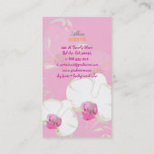 PixDezines orchidee+wervelingen/doe-het-zelf kleur Visitekaartje (Achterkant)