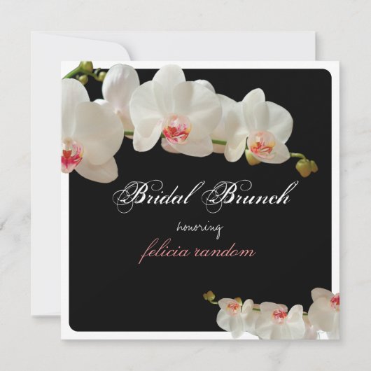 PixDezines orchideeën/bruidbrunch/dij achtergrond Kaart (Voorkant)