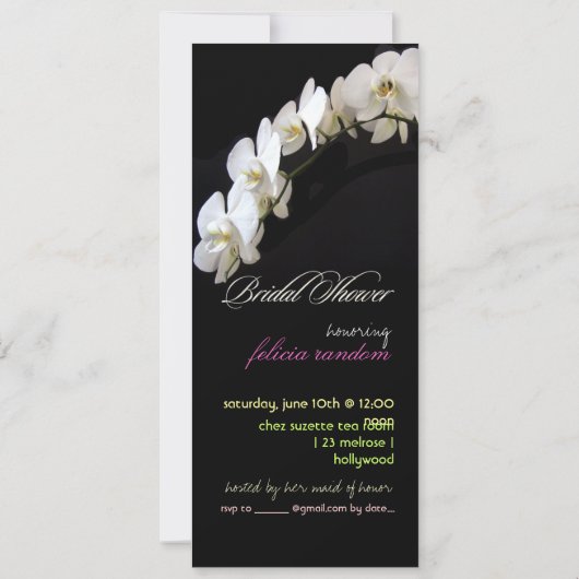 PixDezines orchideeën/phalaenopsis Kaart (Achterkant)