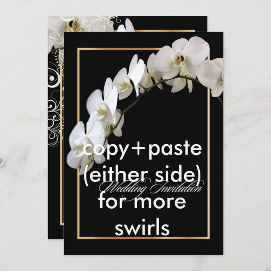 PixDezines orchideeën/phalaenopsis Kaart (Voorkant / Achterkant)