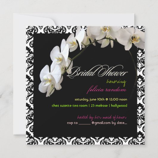 PixDezines orchideeën/phalaenopsis Kaart (Achterkant)