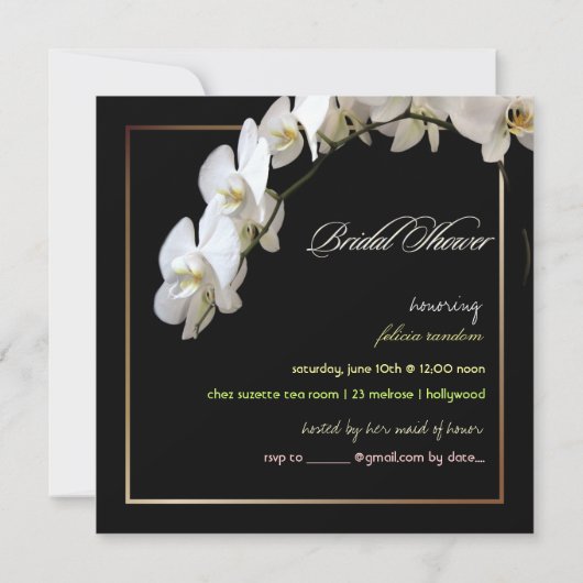 PixDezines orchideeën/phalaenopsis Kaart (Achterkant)