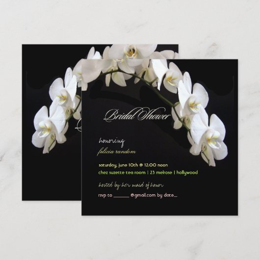 PixDezines orchideeën/phalaenopsis Kaart (Voorkant / Achterkant)