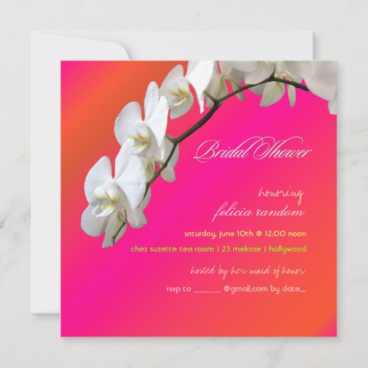 PixDezines orchideeën/phalaenopsis Kaart (Achterkant)