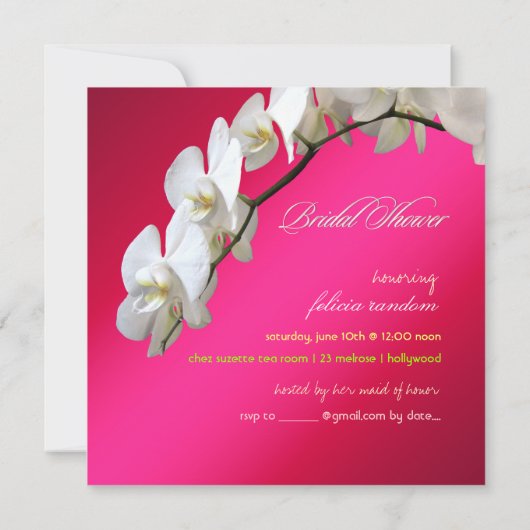 PixDezines orchideeën/phalaenopsis Kaart (Achterkant)