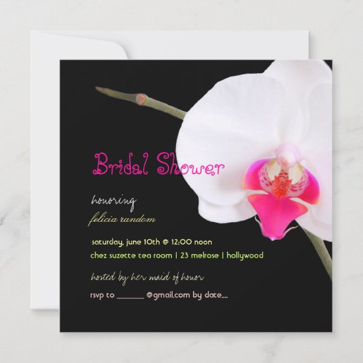 PixDezines orchideeën/phalaenopsis Kaart (Achterkant)