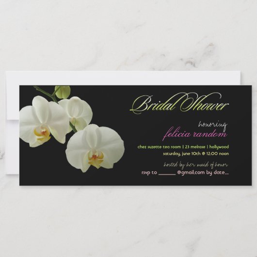 PixDezines orchideeën/phalaenopsis Kaart (Achterkant)