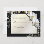 PixDezines orchideeën/phalaenopsis RSVP Kaartje (Achterkant)