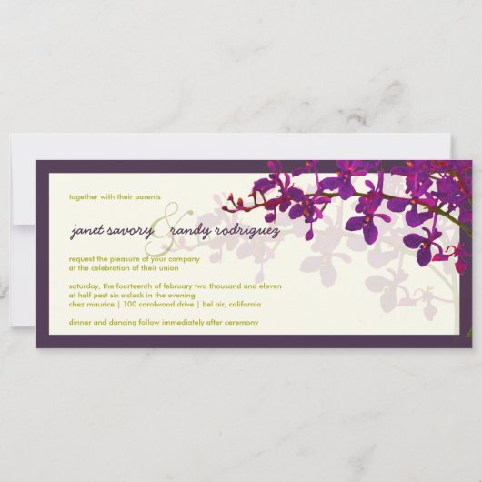 PixDezines orchideeën/renanthera Kaart (Achterkant)