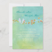 PixDezines Originele Tortelduifjes op waterverf Kaart (Voorkant)