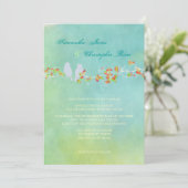 PixDezines Originele Tortelduifjes op waterverf Kaart (Staand voorkant)