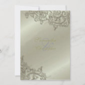 PixDezines Ornamental Rustic Silver Swirls Kaart (Voorkant)