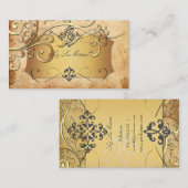 PixDezines  ORNAMENTAL SWIRLS/FILIGREE Visitekaartje (Voorkant / Achterkant)