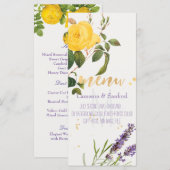 PixDezines Oude Rozen/Lavendel/Menu Menu (Voorkant / Achterkant)