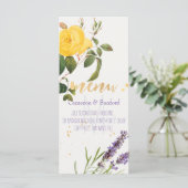 PixDezines Oude Rozen/Lavendel/Menu Menu (Staand voorkant)