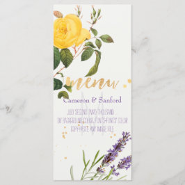 PixDezines Oude Rozen/Lavendel/Menu Menu