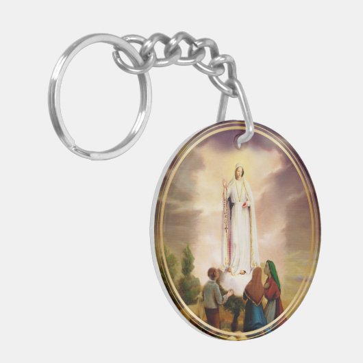 PixDezines Our Lady of Fatima Sleutelhanger (Voorkant Links)