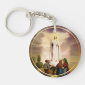PixDezines Our Lady of Fatima Sleutelhanger (Voorkant)