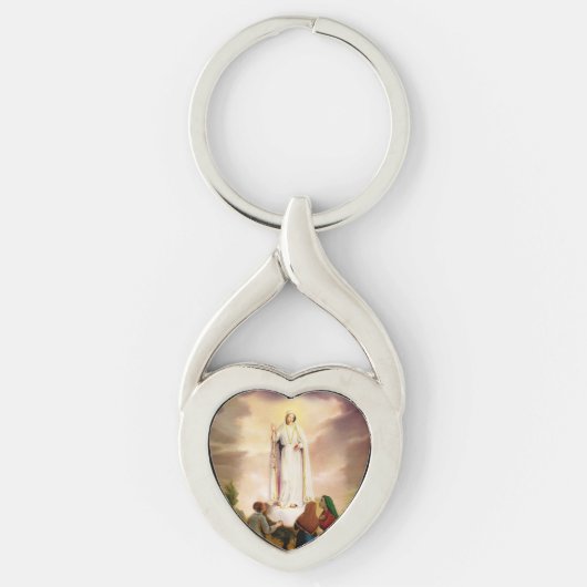 PixDezines Our Lady of Fatima Sleutelhanger (Voorkant)