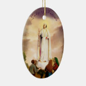 PixDezines Our Lady of Fatima, Text  C Keramisch Ornament (Rechts)