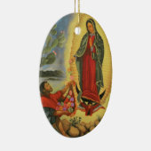 PixDezines Our Lady of Guadalup, tekst  Keramisch Ornament (Rechts)