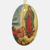 PixDezines Our Lady of Guadalup, tekst  Keramisch Ornament (Links)