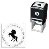 PixDezines Paard op achterpoten Zelfinktende Stempel (In situ)