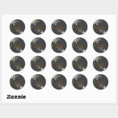 PixDezines paardenbloem/doe-het-zelf achtergrondkl Ronde Sticker (Vel)